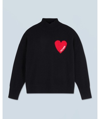 Pull Col Montant Coeur Léger (H24 / FEMME / Noir) commande en ligne