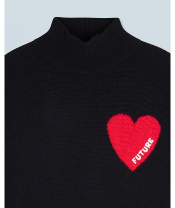 Pull Col Montant Coeur Léger (H24 / FEMME / Noir) commande en ligne