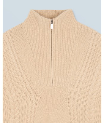 Pull Col Camionneur Torsades (H24 / FEMME / Beige) En savoir plus