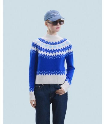 Pull Col Montant Norvégien (H24 / FEMME / Pop Blue) En savoir plus