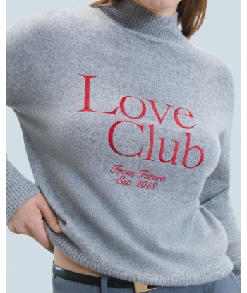 Pull Col Montant Love Club (H24 / FEMME / Gris Chiné Foncé) de la marque