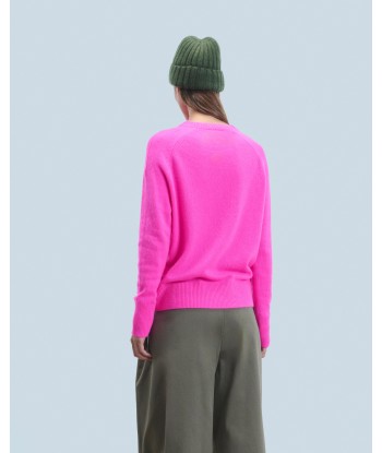 Pull Col Rond Oversize Léger (H24 / FEMME / Utopic Pink) est présent 