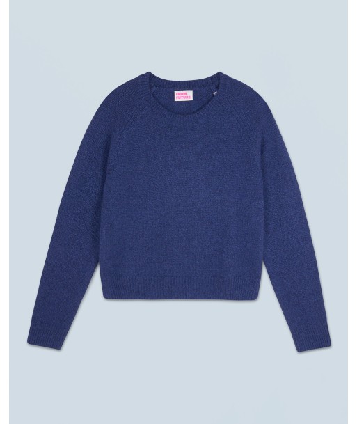 Pull Col Rond Raglan (H24 / FEMME / Dark Blue Mouli) plus qu'un jeu 