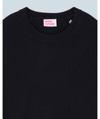 Pull Col Rond Raglan (H24 / FEMME / Noir) pour bénéficier 