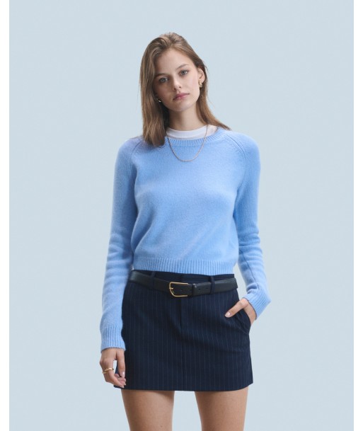 Pull Col Rond Raglan (H24 / FEMME / Fairy Blue) en ligne