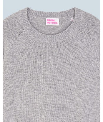 Pull Col Rond Raglan (H24 / FEMME / Gris Chiné Foncé) Profitez des Offres !