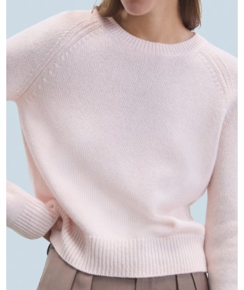 Pull Col Rond Raglan (H24 / FEMME / Baby Pink) pas cheres