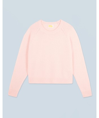 Pull Col Rond Raglan (H24 / FEMME / Baby Pink) pas cheres