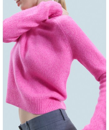 Pull Col Rond Raglan (H24 / FEMME / Bright Pink Mou) le des métaux précieux