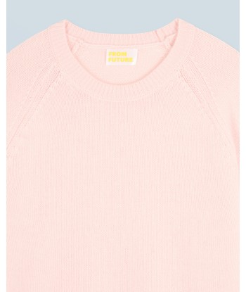 Pull Col Rond Raglan (H24 / FEMME / Baby Pink) pas cheres