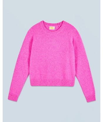 Pull Col Rond Raglan (H24 / FEMME / Bright Pink Mou) le des métaux précieux