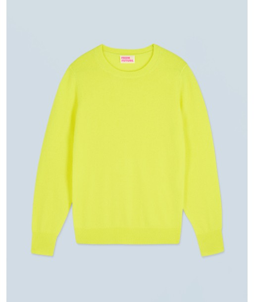 Pull Col Rond Basique (H24 / FEMME / Jaune Fluo) Comparez et commandez 