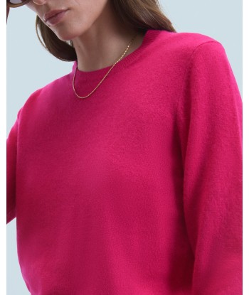 Pull Col Rond Basique (H24 / FEMME / Raspberry Pink) Véritable concentré