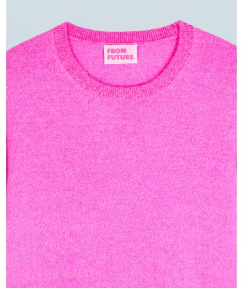 Pull Col Rond Basique (H24 / FEMME / Pink Mouline) chez Cornerstreet bien 