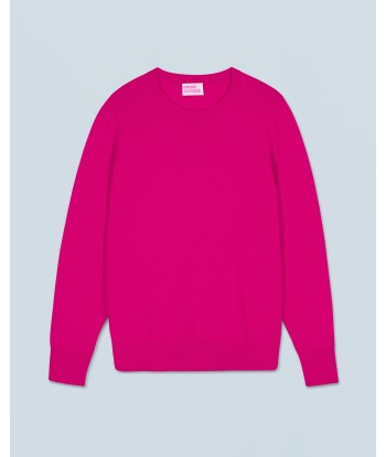 Pull Col Rond Basique (H24 / FEMME / Raspberry Pink) Véritable concentré