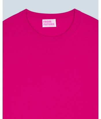 Pull Col Rond Basique (H24 / FEMME / Raspberry Pink) Véritable concentré