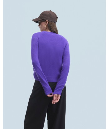 Pull Col Rond Léger (H24 / FEMME / Pop Purple) français