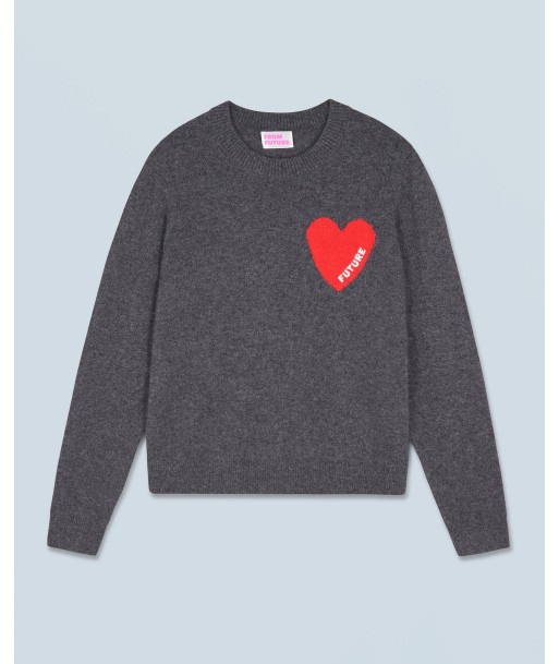 Pull Col Rond Coeur Léger (H24 / FEMME / Anthracite) suggérées chez