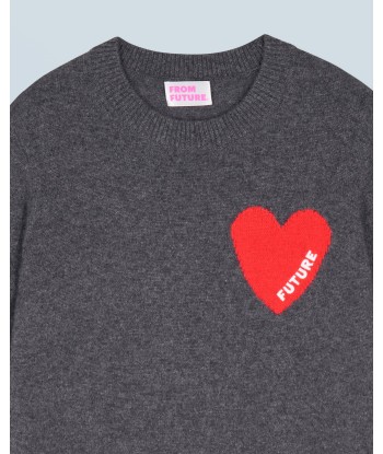 Pull Col Rond Coeur Léger (H24 / FEMME / Anthracite) suggérées chez