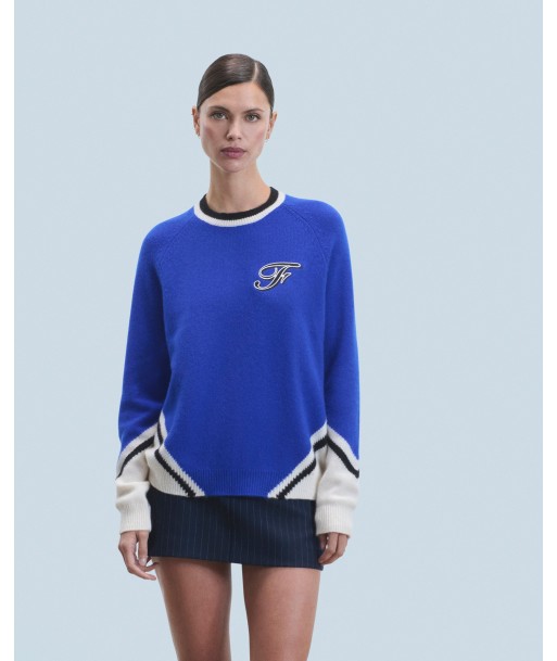 Pull Col Rond  (H24 / FEMME / Pop Blue) ouvre sa boutique