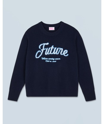 Pull Col Rond  (H24 / FEMME / Navy) le concept de la Pate a emporter 