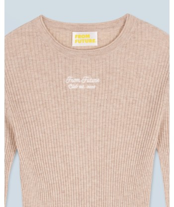 Pull Col Rond Seconde Peau (H24 / FEMME / Beige Chiné) du meilleur 