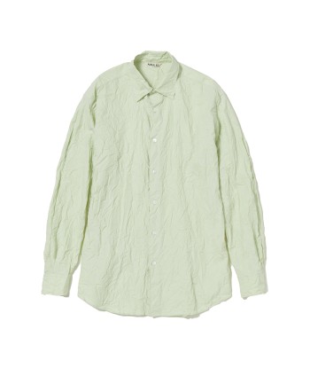 AURALEE - WRINKLED WASHED FINX TWILL SHIRT LIGHT GREEN Comment ça marche