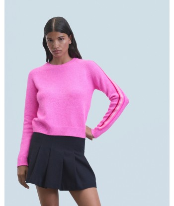 Pull Col Rond  (H24 / FEMME / Pink Mouline) le des métaux précieux