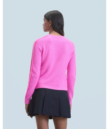 Pull Col Rond  (H24 / FEMME / Pink Mouline) le des métaux précieux