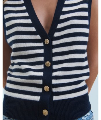 Pull Sans Manches (H24 / FEMME / Navy) outlet