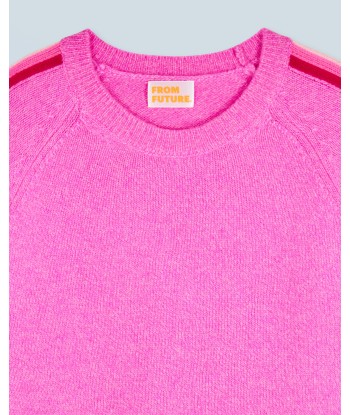 Pull Col Rond  (H24 / FEMME / Pink Mouline) le des métaux précieux