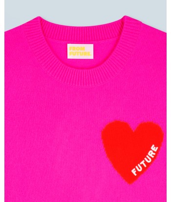 Pull Sans Manches Coeur Léger (H24 / FEMME / Utopic Pink) le concept de la Pate a emporter 