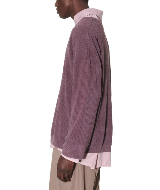 OUR LEGACY - POPOVER ROUNDNECK MYSTIC PLUM HABITABLE SILK de la marque