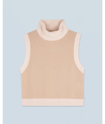 Pull Sans Manches (H24 / FEMME / Beige) vente chaude votre 