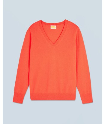 Pull Col V Basique (H24 / FEMME / Utopic Corail) Les êtres humains sont 