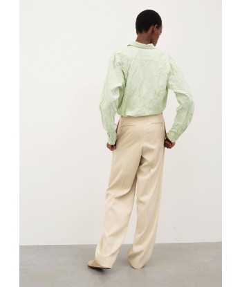 AURALEE - WRINKLED WASHED FINX TWILL SHIRT LIGHT GREEN Comment ça marche