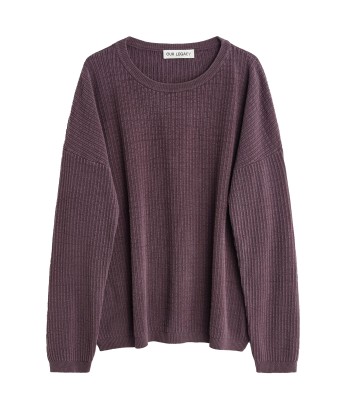 OUR LEGACY - POPOVER ROUNDNECK MYSTIC PLUM HABITABLE SILK de la marque