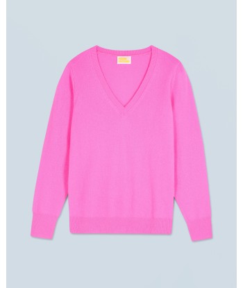 Pull Col V Basique (H24 / FEMME / Dreamy Pink) shop