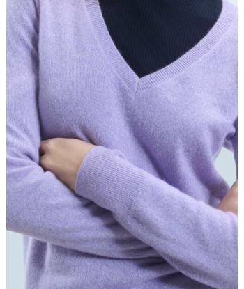 Pull Col V Basique (H24 / FEMME / Lilac Mouline) Vous souhaitez 