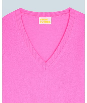 Pull Col V Basique (H24 / FEMME / Dreamy Pink) shop