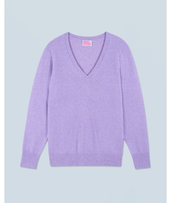 Pull Col V Basique (H24 / FEMME / Lilac Mouline) Vous souhaitez 