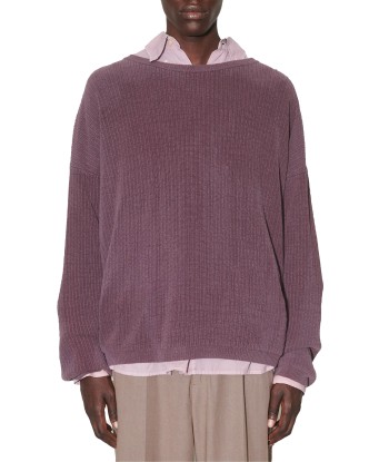 OUR LEGACY - POPOVER ROUNDNECK MYSTIC PLUM HABITABLE SILK de la marque