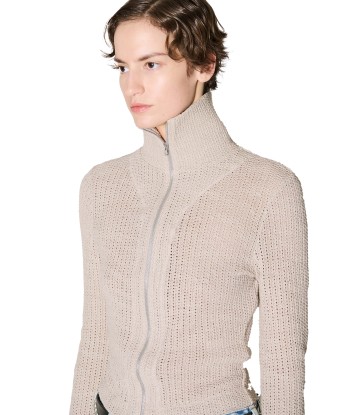 OUR LEGACY - SLIM ZIP LONGSLEEVE MUSK DUSK ROPE WEAVE l'achat 