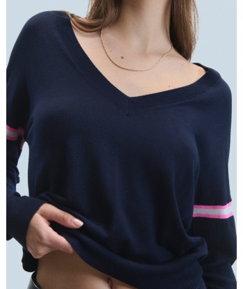 Pull Col V  (H24 / FEMME / Navy) pour bénéficier 