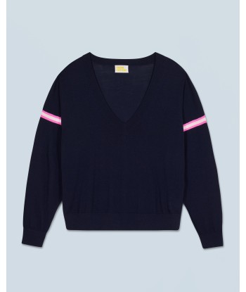 Pull Col V  (H24 / FEMME / Navy) pour bénéficier 