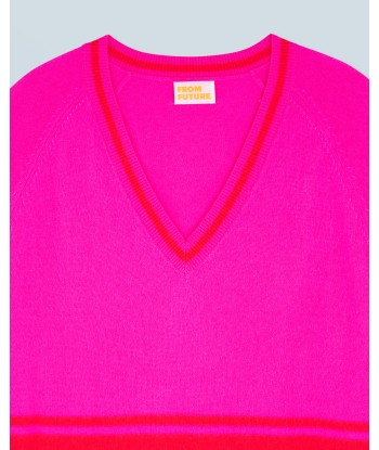 Pull Col V  (H24 / FEMME / Utopic Pink / 100% Cachemire) offre 