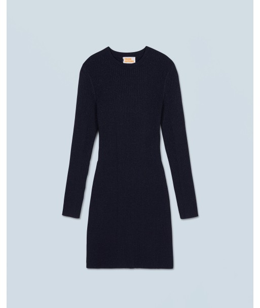 Robe Courte Manche Longue Metallisé (H24 / FEMME / Navy) 50% de réduction en Octobre 2024