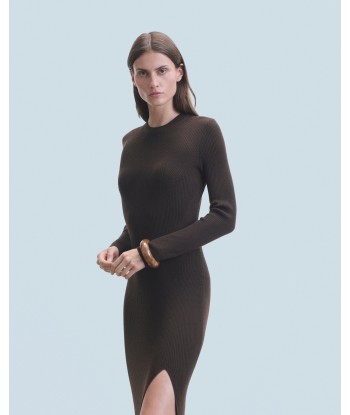 Robe Longue Manche Longue  (H24 / FEMME / Chocolat) Le MVP de beaucoup