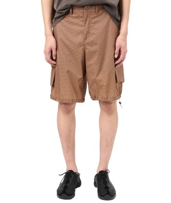 OUR LEGACY - MOUNT SHORTS GOLDEN BROWN TACTILE RIPSTOP pas cheres