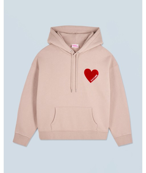 Sweatshirt Hoodie Coeur (H24 / FEMME / Iced Sand ) meilleur choix